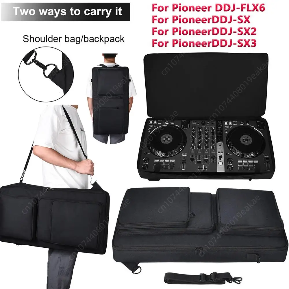 EVA DJ Controller Padded Storage Bags For Pioneer DDJ-FLX6 DDJ-SX DDJ-SX2 DDJ-SX3 DJ Controller With Adjustable Shoulder Strap