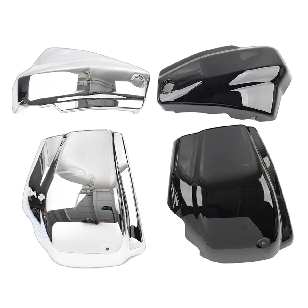 Motorcycle Battery Side Covers Fairing Left & Right 2Pcs For Yamaha Dragstar Vstar XVS1100 Custom 1999-2011 Chrome/Glossy Black