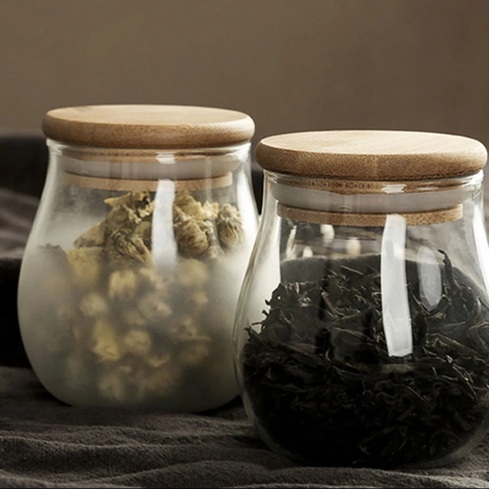 

1Pcs Creative Tea Canister Transparent Body Non Absorbent High Hardness Abrasion Resistance Container Tea Can Food Container