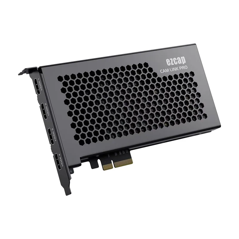 Ezcap335 PCIe Gen2 4K30 4-Channel Game Capture Card Live Streaming Record 4K 30 FPS for OBS Vmix Audio Video Accessories