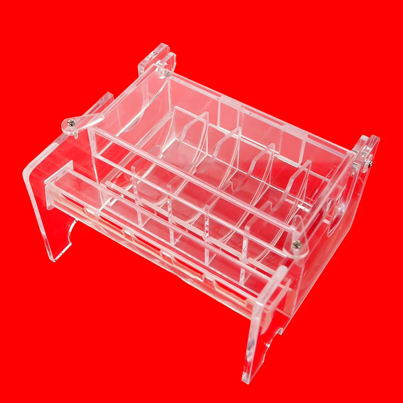 1PCS Professional Anesthesia Care Sticker Label Holder Box Frame Transparent Acrylic Material 5 10 15 20 Lots Capacity Supplies