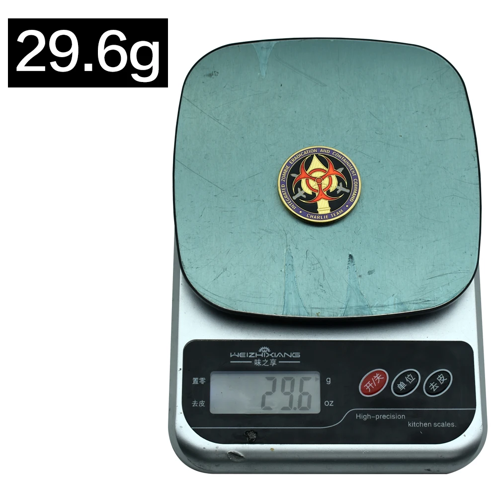 عملة تذكارية لقيادة الزومبي والقضاء على الاحتواء، عملة تحدي فريق تشارلي، هدية العيد #5