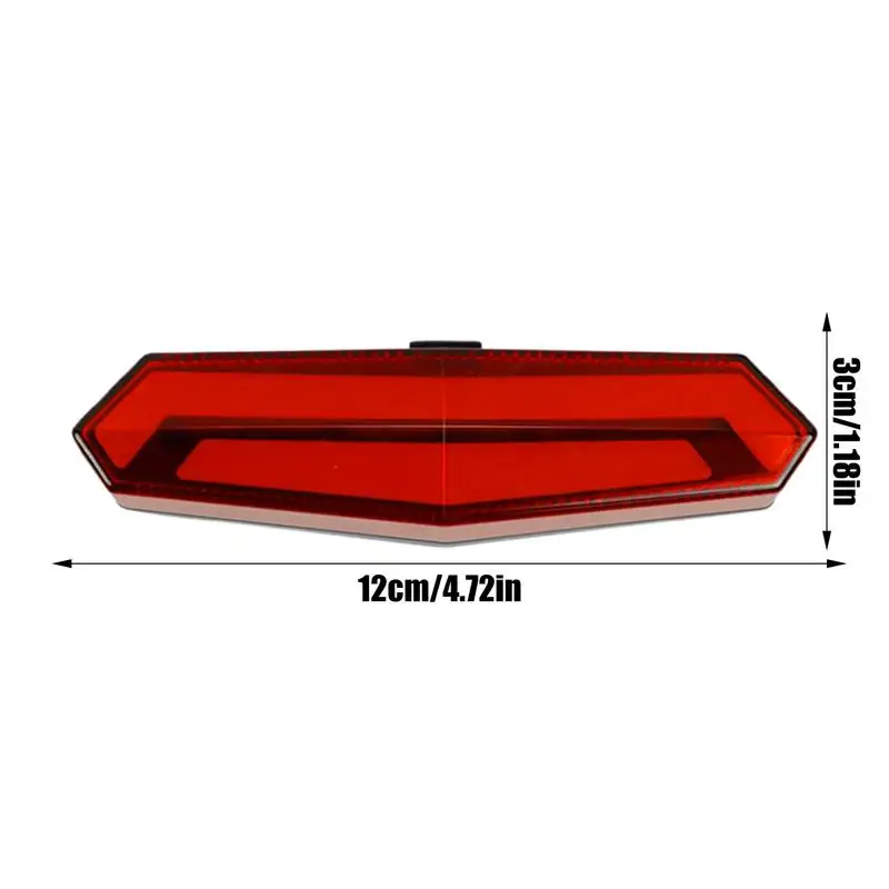 الضوء الخلفي مع إشارات الانعطاف التحكم عن بعد الذكية مقاوم للماء الضوء الخلفي للدراجات قابلة للشحن تحذير السلامة بدوره مصباح الترا #6