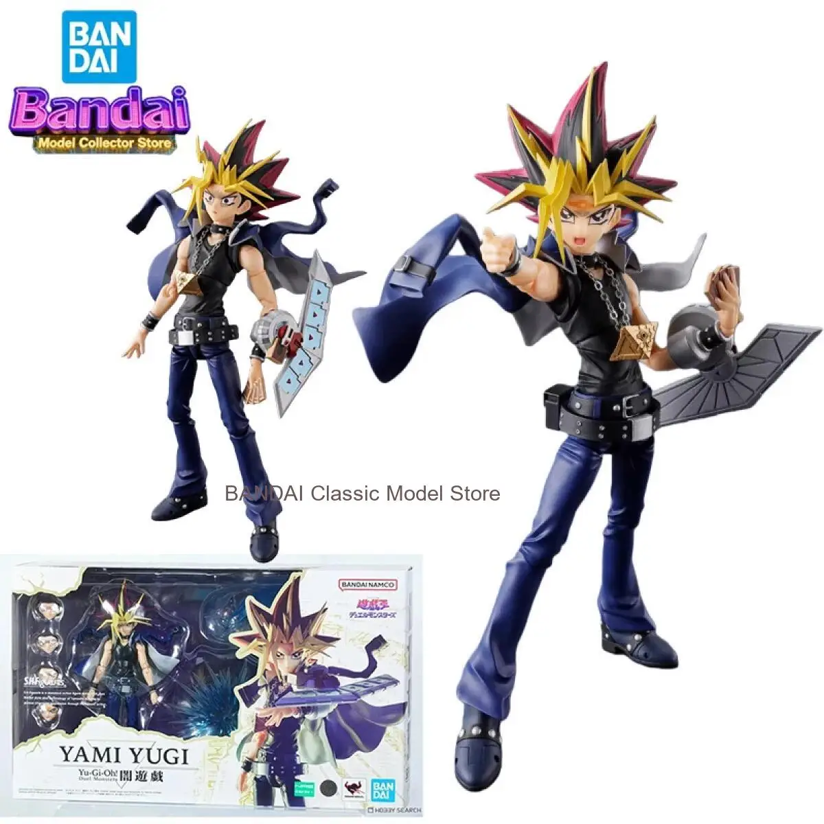 

Bandai SHF Yugi Muto Action Figure Yu-Gi-Oh! Duel Monsters Anime Figures Doll Toys for Boys Original Box Gift