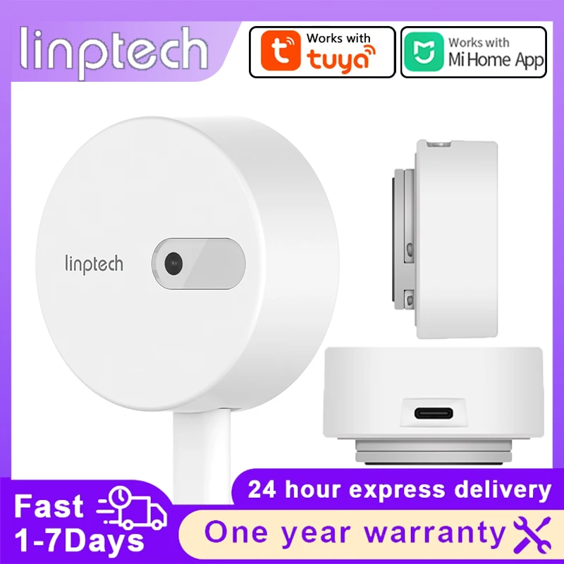 Linptech-Sensor de presencia de cuerpo humano ES1, comunicación Zigbee/Wifi, Radar de onda milimétrica inductivo estático para aplicación Xiaomi o Tuya