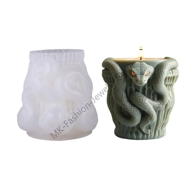 

Q6PF Многоцелевая силиконовая форма для ремесел для смолы и декоративного сеялки змеи