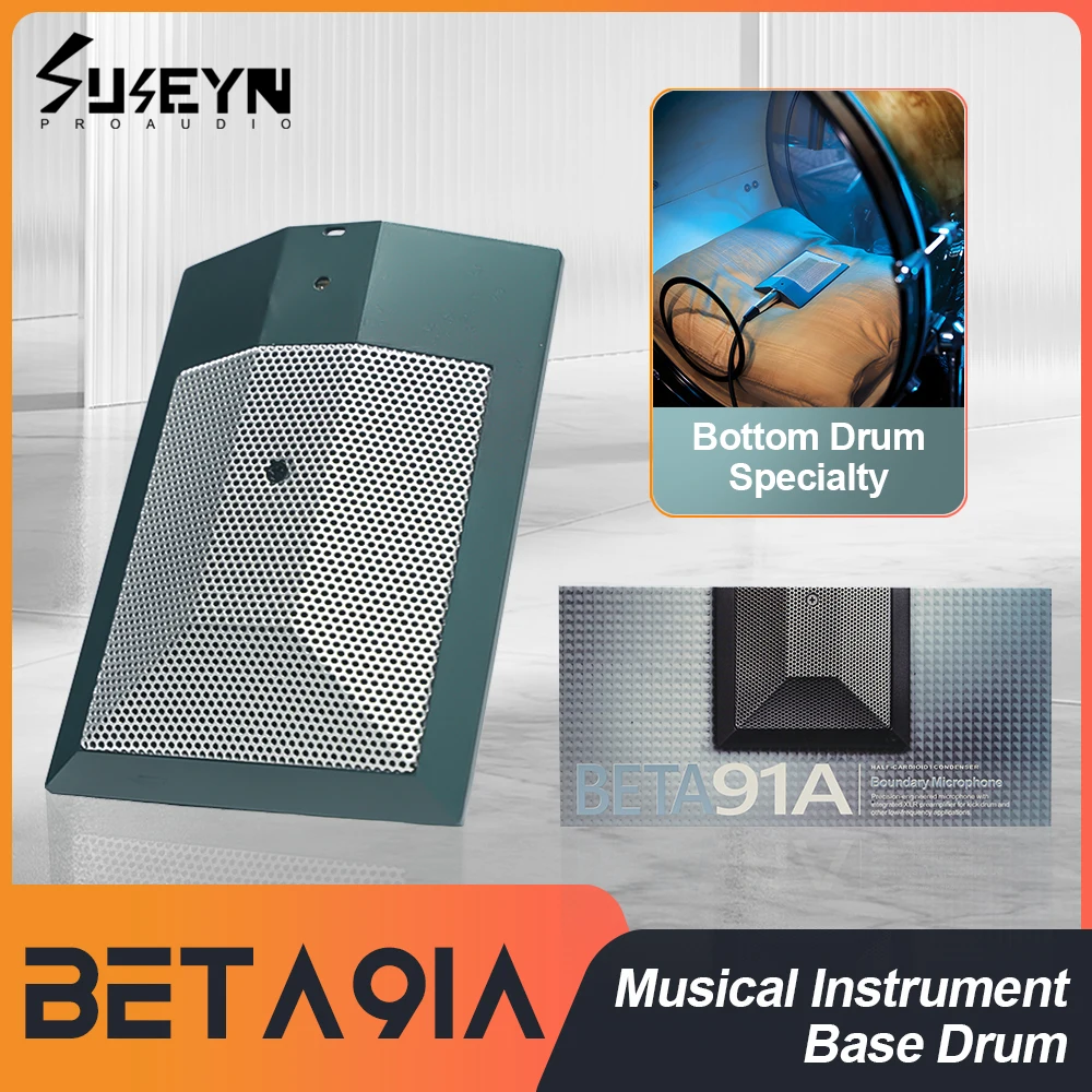 Beta 91a bass drum instrument condenser boundary microphone designed specifically for picking up bass