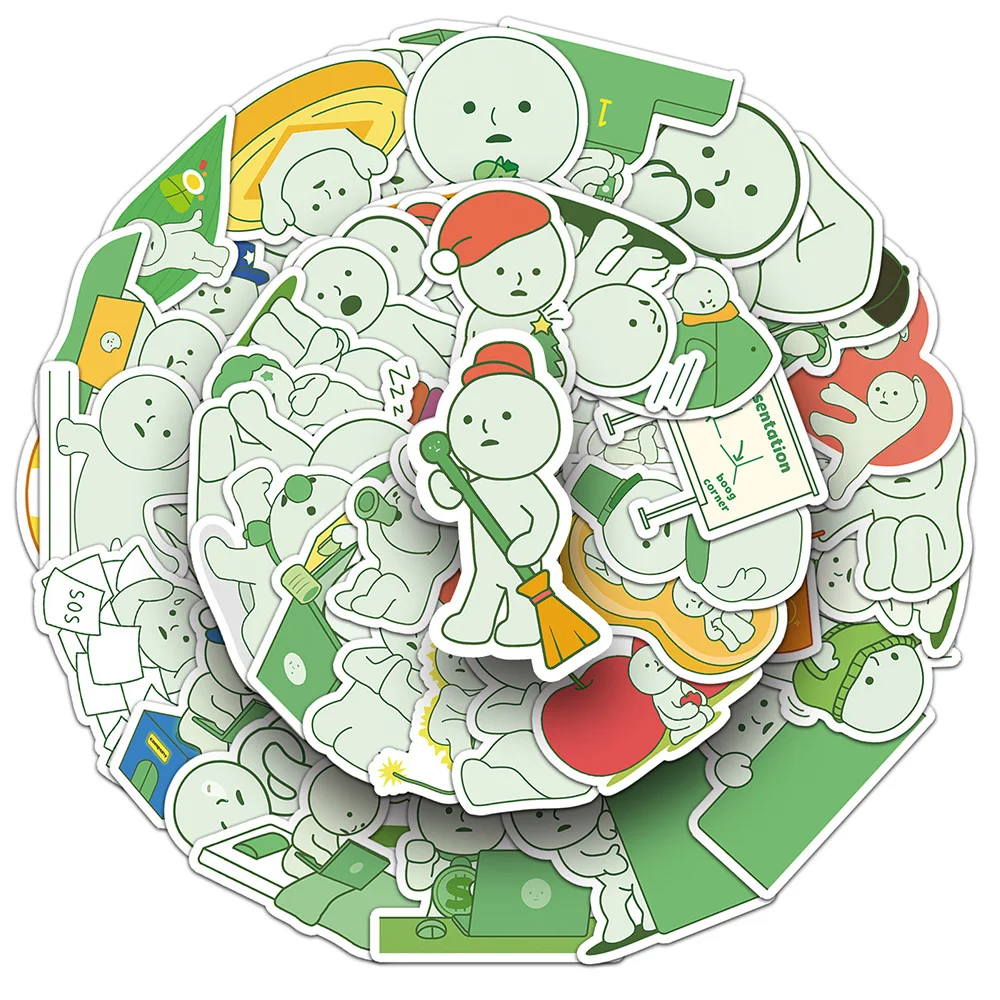 

10/30/50pcs Cute Cartoon Smiski Stickers Decals Kids Toy Gift Fun DIY Guitar Bike Stationery Waterproof Kawaii Sticker Packs