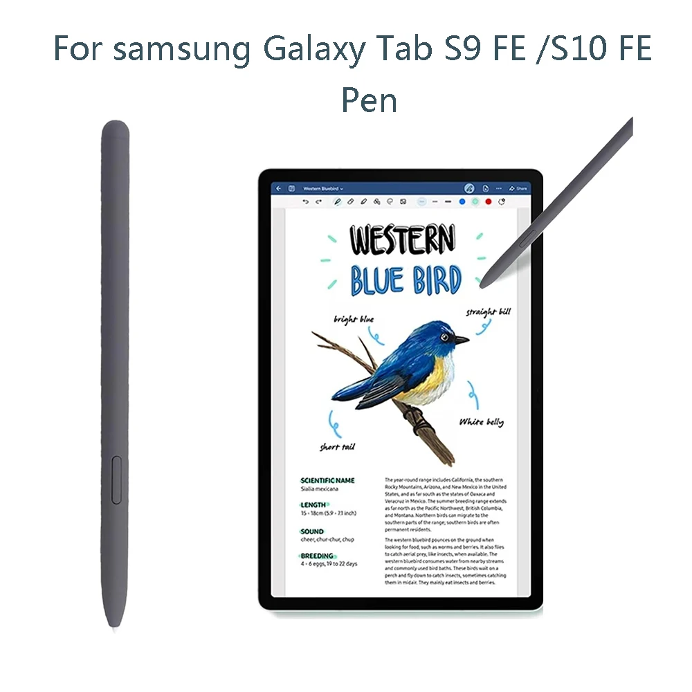 S Pen für Samsung Galaxy Tab S9 FE | S9 FE+ | S10 FE | S10 FE+ EJ‑PX510 | EJ-PX710 Ersatz-Passiv-Stylus-Stift EMR Stylus-Stift – Detail 1