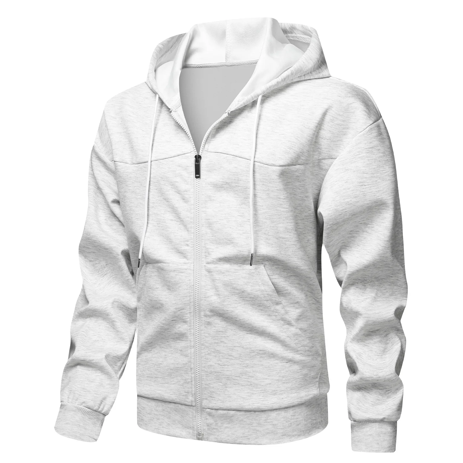 الرجال فضفاضة سميكة هوديي بأكمام طويلة سستة سترة عارضة مقنعين سترة دافئة يندبروف الخريف الشتاء معطف فوقي