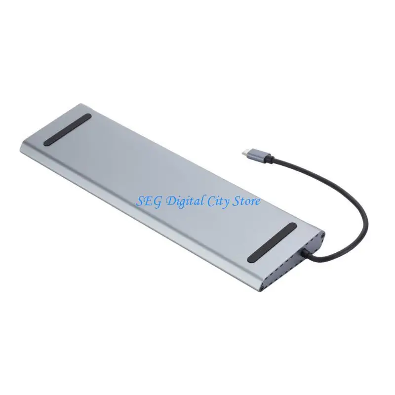 

U75B 12 в 1 USB C HUB USB -адаптер с выходом 4K, высокой скоростью 5 Гбит / с данных, функции зарядки PD100W