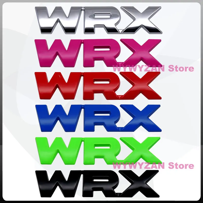 WRX 엠블럼 금속 바디 스티커 차량 전면 후면 배지, 스바루 레거시 임프레자 WRX 티아그라 포레스터 SJ Levorg STI 액세서리