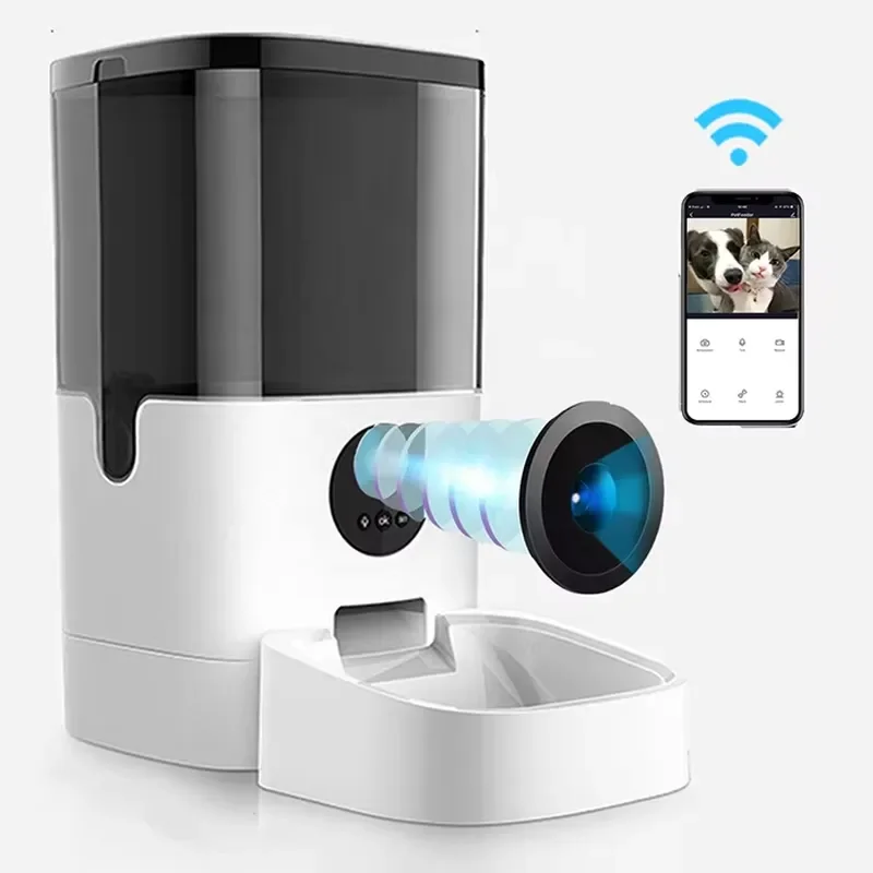 

OEM Smart Programmable Charge Portable 4L Waterproof Pet Feeder for Automatic Dog Cat Bowl Scale Timed Plastic Food Dispenser