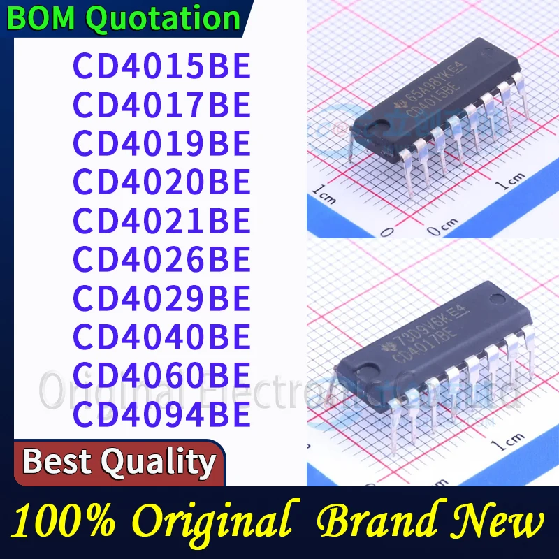 5pcs/lot CD4015BE CD4017BE CD4019BE CD4020BE CD4021BE CD4026BE CD4029BE CD4040BE CD4060BE CD4094B In stock Original High quality