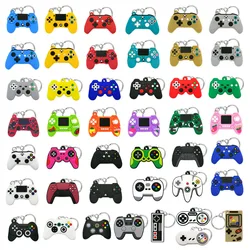 1 PCS PVC Colorful Gamepad Joystick Key Chain FC GBA PS5 Key Ring Swtich Ornament Key Holder Gift for Men Fashion pendant Widget