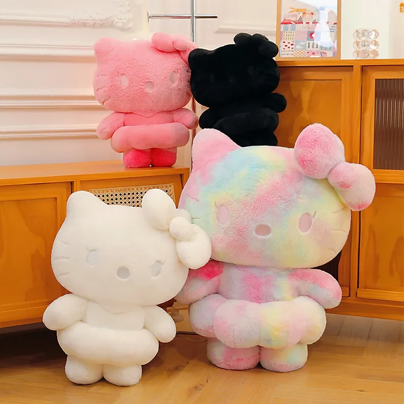 

Плюшевая игрушка Sanrio Hello Kitty из серии Rainbow Pink, большая, очень мягкая, супермягкая, экспортная, подарок на день рождения для девочек и детей