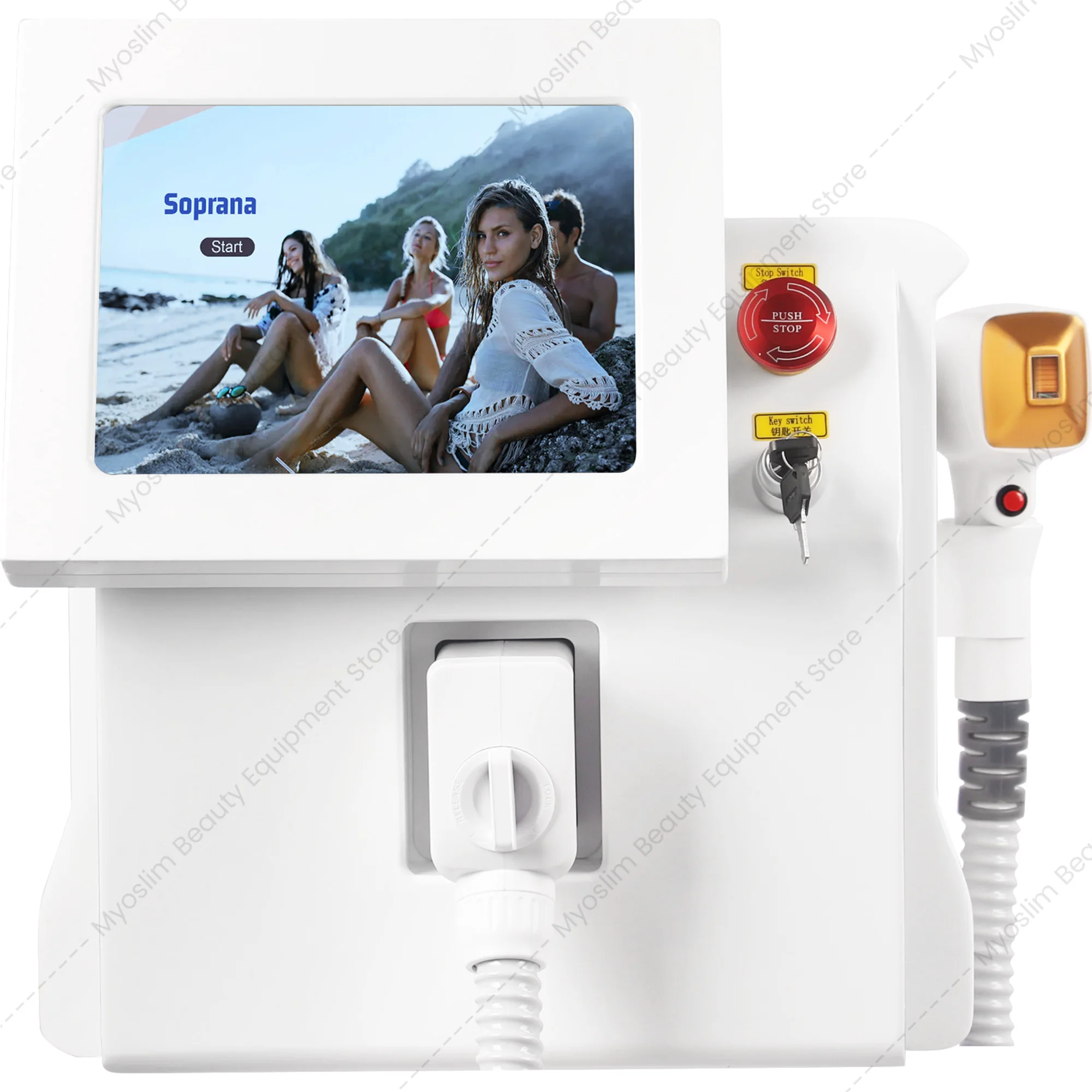 808nm Diode Hair Removal Equipment Permanent Painless Non-invasive Permanent Cooling Head Painless
