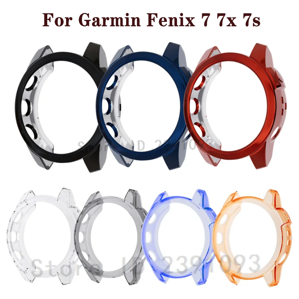 Schutzhülle für Garmin Fenix 7 Smartwatch Schutz rahmen weiche kristall klare TPU-Gehäuse abdeckung