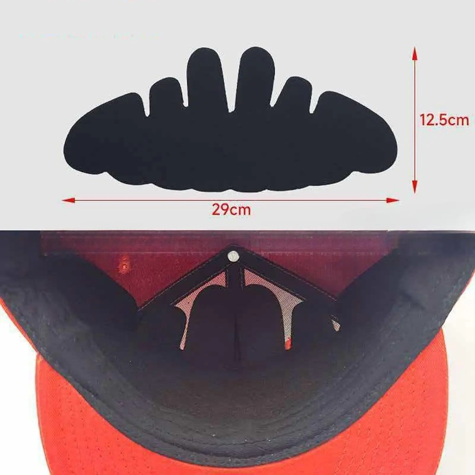 20x Baseball Caps Inserts Shaper Flexible Replacement Felt Soft Versatile Keep Shape Stiffener Reusable Gifts Hat Sweat Liner