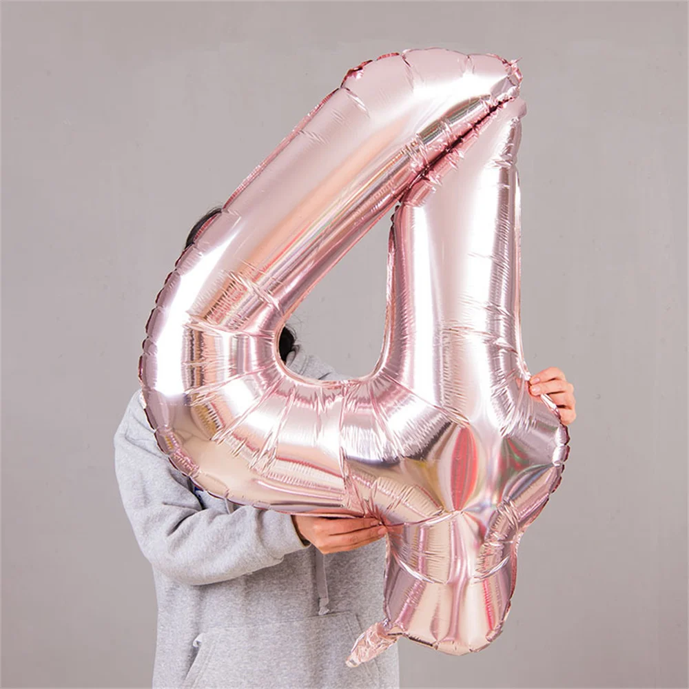 Foil Numbered Balloons 0-9 Balloons Birthday Wedding Birthday Decorations Supplies Anniversary Gift Party Decoration 32Inch 1PC image 6
