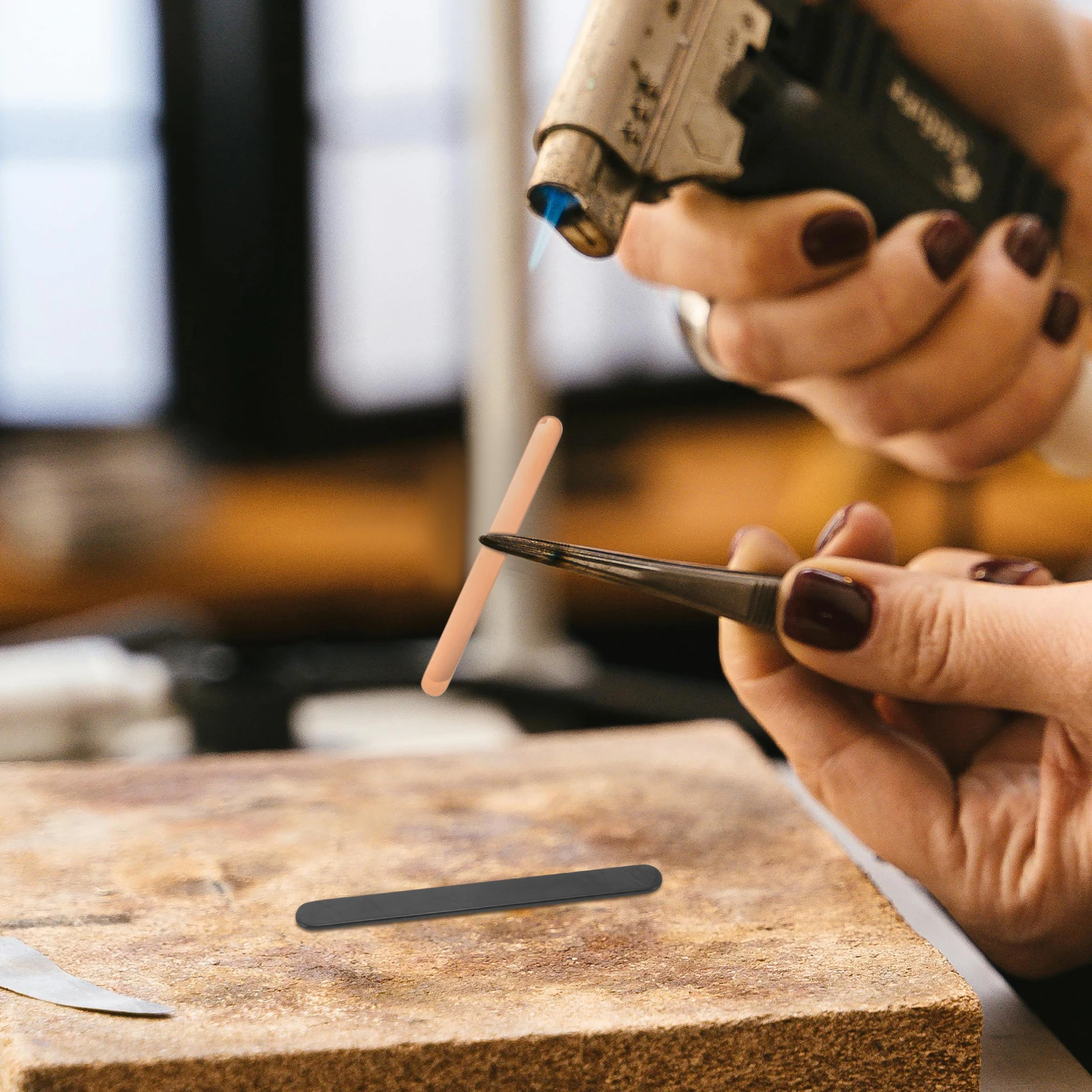 

4Pcs Stainless Steel Ring Making Kit Essential DIY Aluminum Flat Ring Blanks Lightweight Comfortable Metal Stamping Jewelry