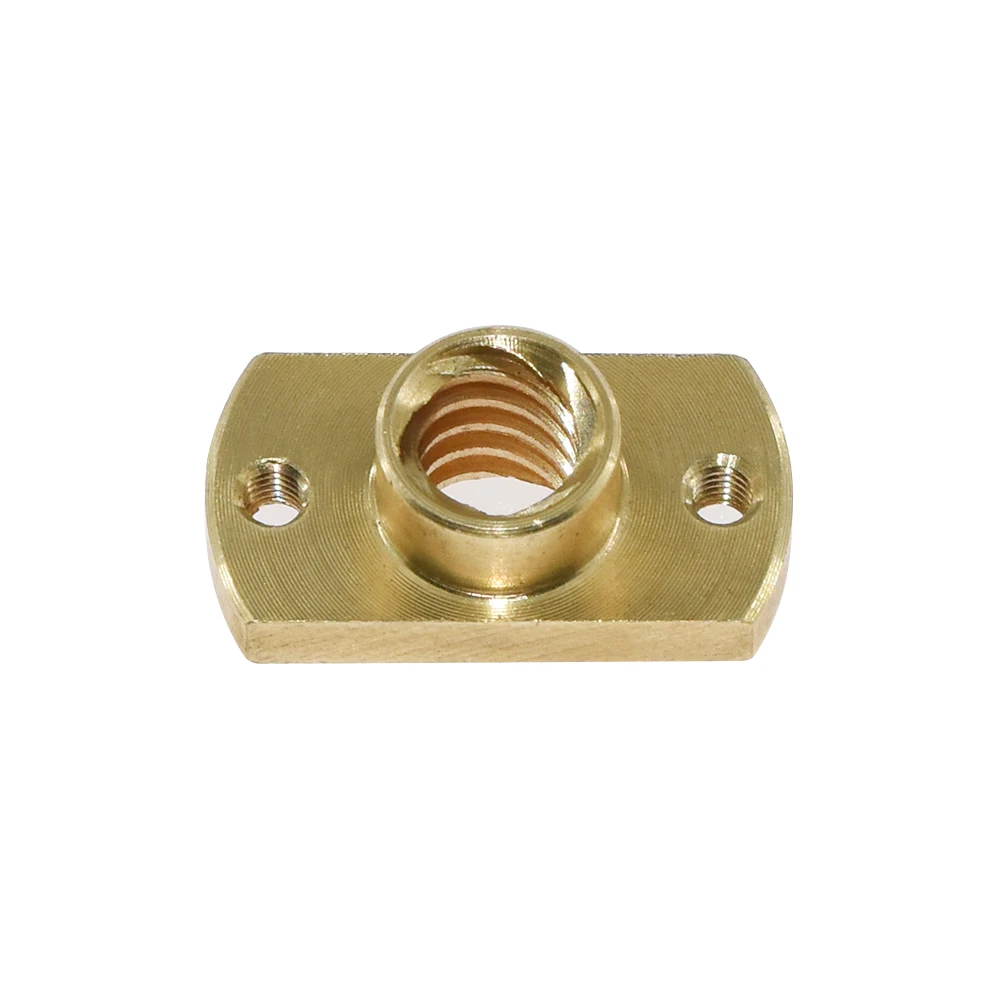 T8 lead screw nut Pitch 2mm Lead 8mm Brass T8 x 8mm Flange Lead Screw Nut for CNC Parts Ender 3 CR-10 3D Printer Accessories