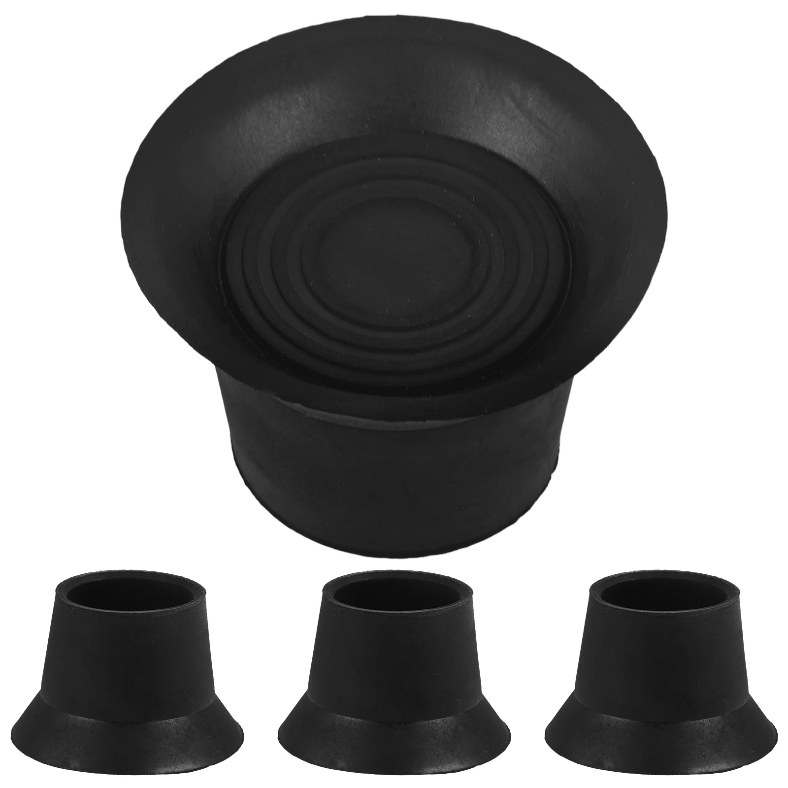 

4Pcs Rubber Feet Round Chair Leg Caps Non Slip Trampoline Foot Pads Mini Covers Pole Caps Accessories Replacement
