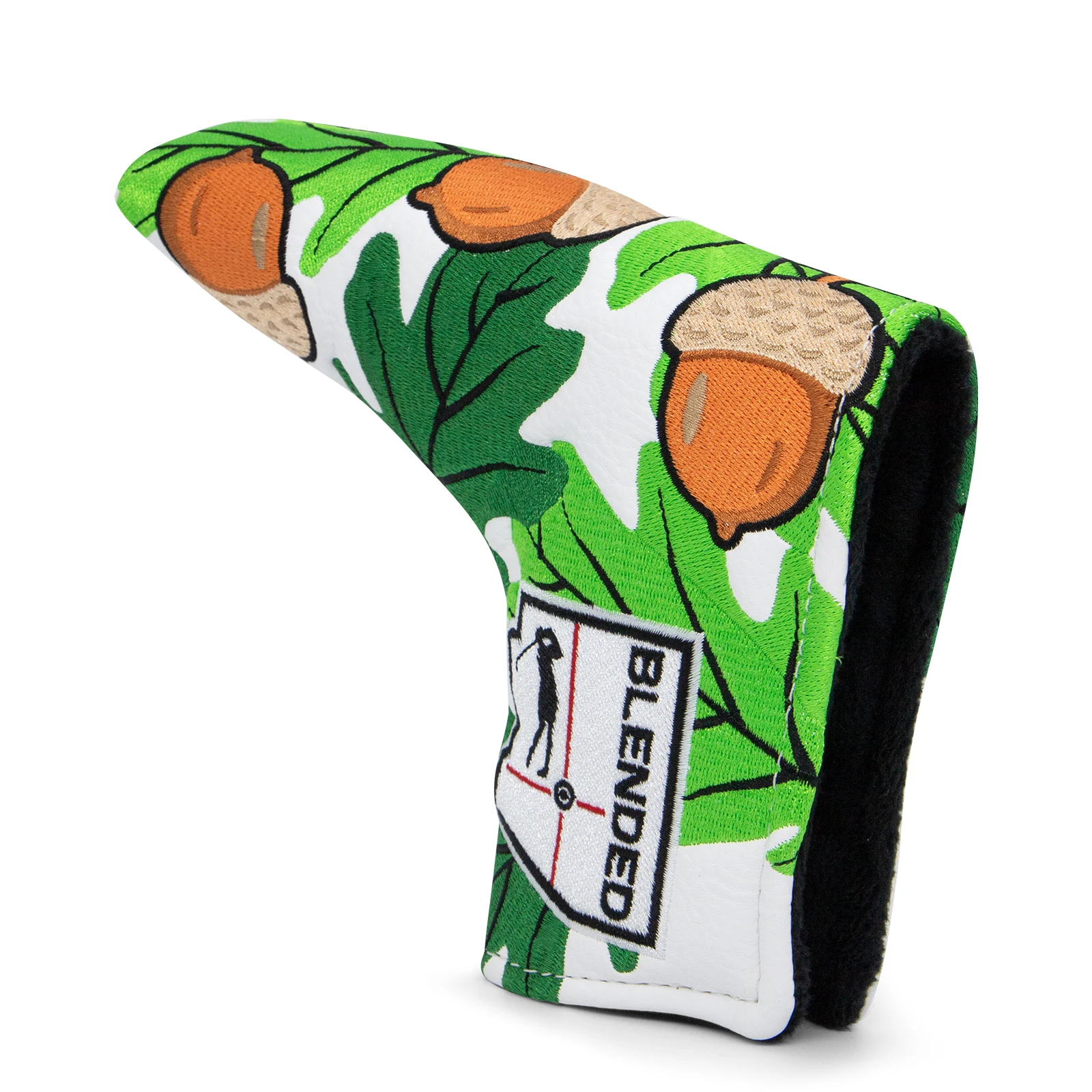 Factory Price Pine cone  High Quality Embroidery Golf Headcover Putter Head Cover for Blade Putters Golf Head cover with Magnet