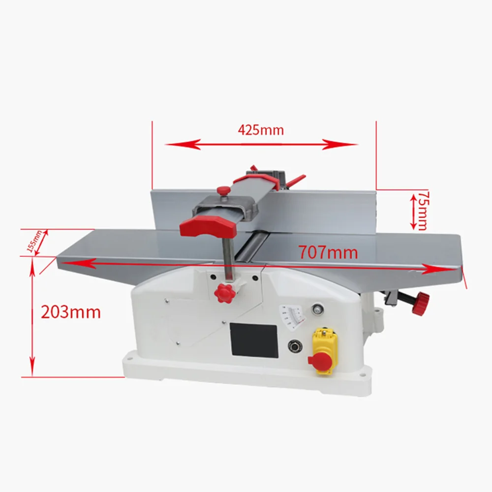 1280w 9000rpm Woodworking Planer Table Planer with Backing Woodworking Machinery Electric Planer Workshop Table Electric Planer