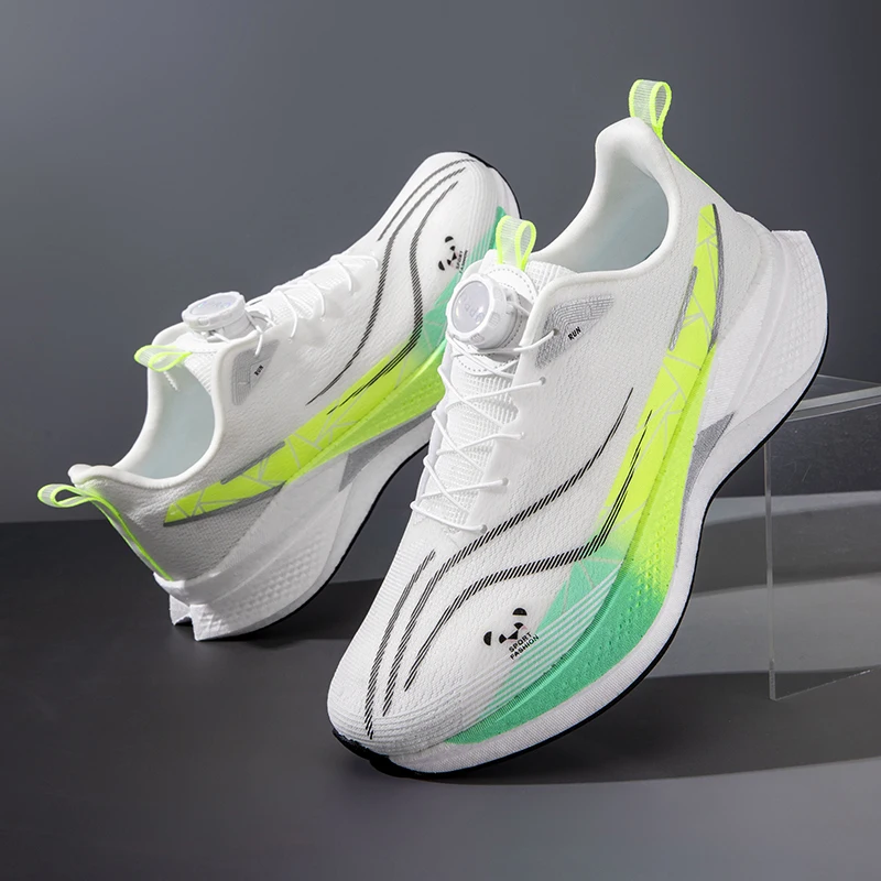 Carbon Plate Running Shoes Ultra Lightweight Soft Breathable Mesh Daily Training Sneakers Shock Absorbing for Men Women Jogging view 3