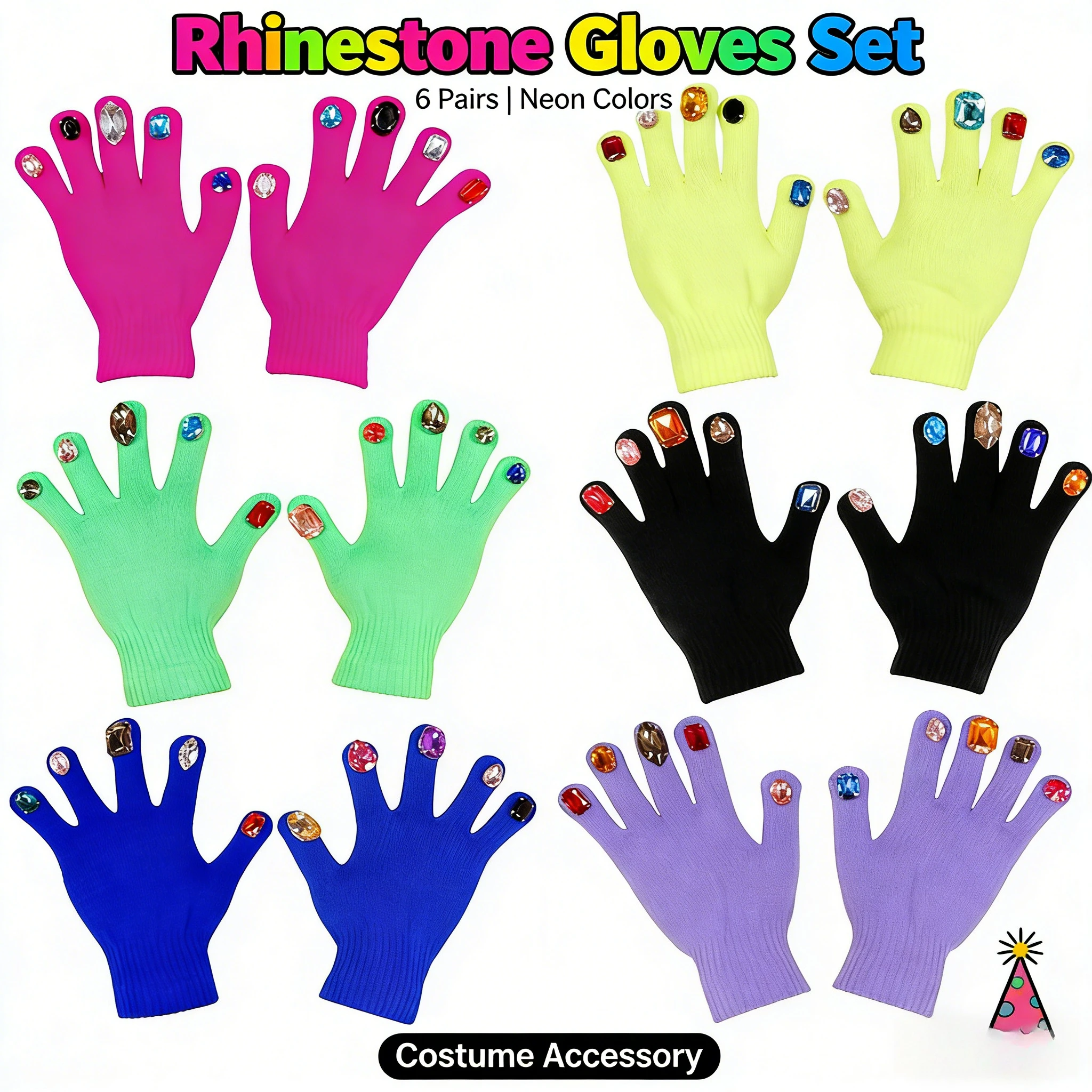 

Осенне-зимние перчатки Танос с драгоценными камнями, теплые и уникальные, сделай сам, красочные, с бриллиантами, вязаные, дизайн ногтей, обязательный тренд для велоспорта