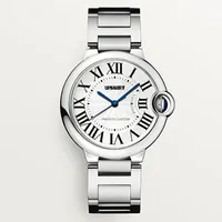 2025 Women Quartz Watch Men Round Bracelet Watches Steel Leather Band Wristwatch Date Clock Date 28mm 33mm 36mm 42mm
