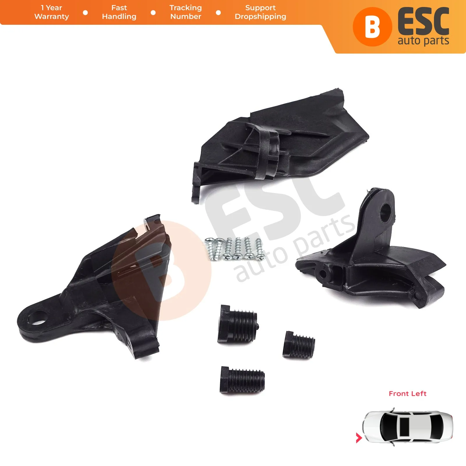 ESC EHL18 Đèn Pha Đèn Pha Chân Đế Giữ Tab Sửa Chữa Bộ Bên Trái A2118201314 Cho Xe Mercedes E Class W211 S211 2002-2009