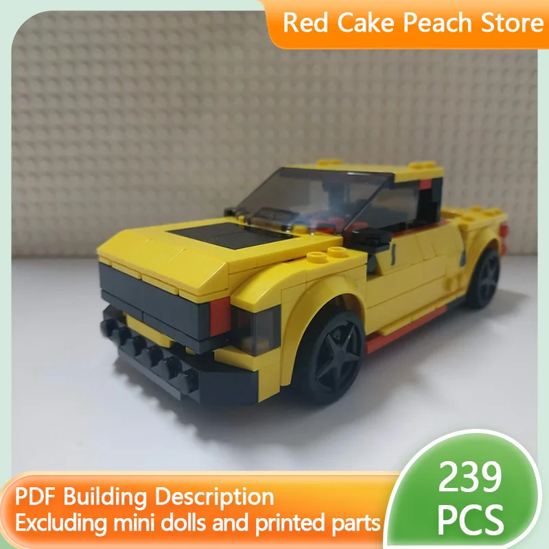 

Модель городской автомобиль MOC, строительные кирпичи F150 Raptor, пикап, модульная технология, детские праздничные подарки, сборные игрушки, костюм