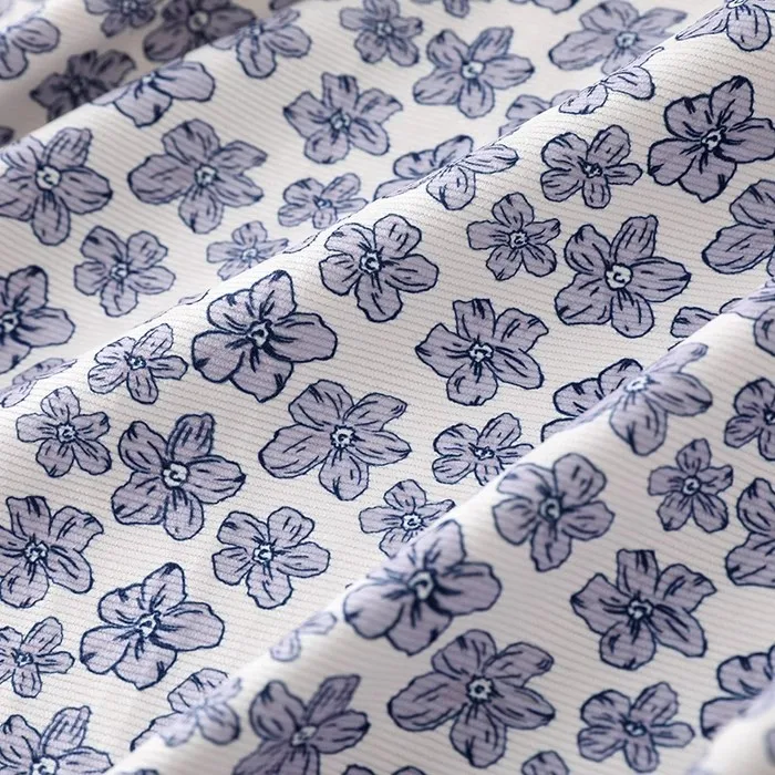 

High quality corduroy tela Small fresh flower print tissu Coat cotton jacket baby clothes children's clothing fabric DIY sewing