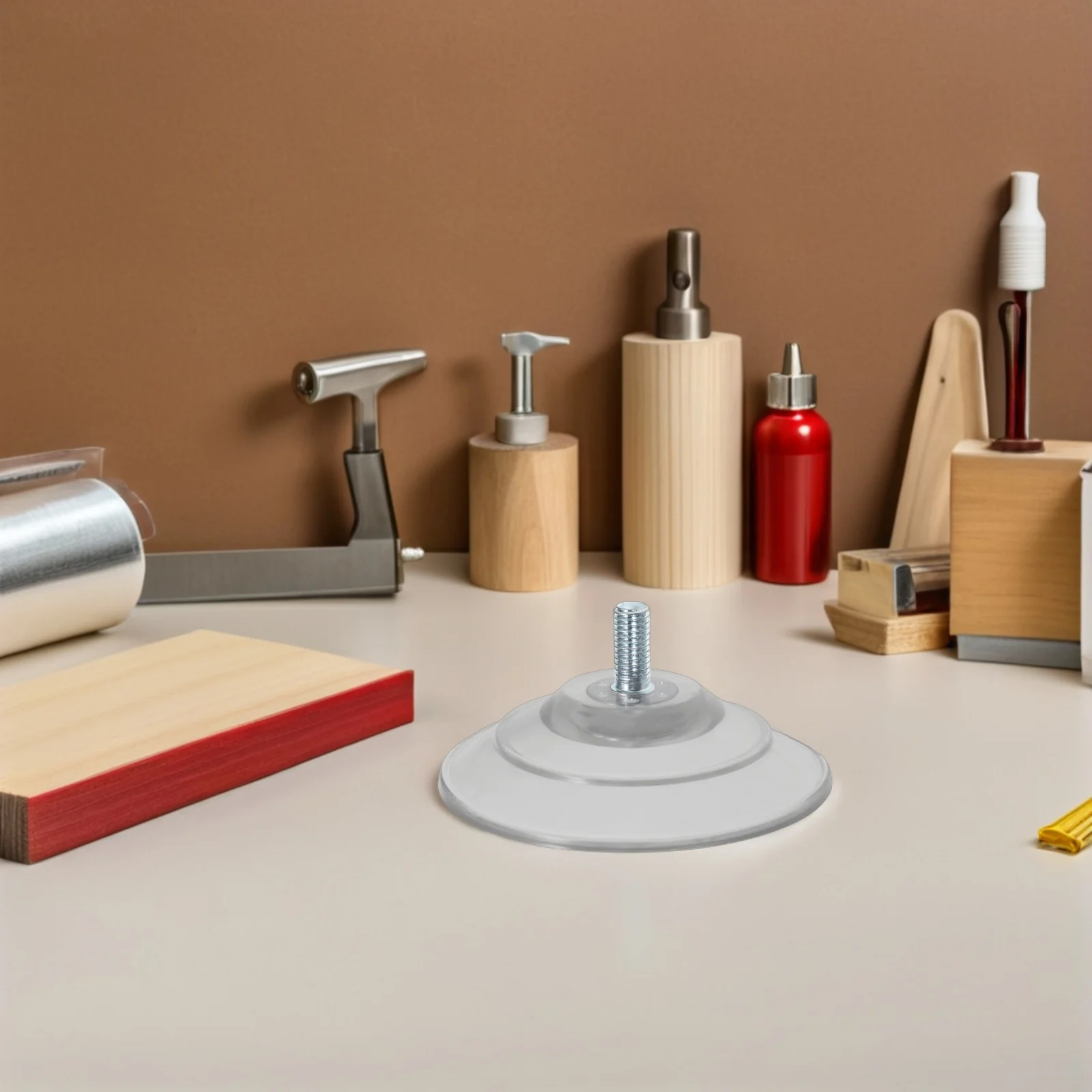 

10 set Screw Tighten Suction Cup Hooks M8 Thread Heavy Duty Clear Pvc For Glass Window Bathroom Kitchen Storage Utility Hooks