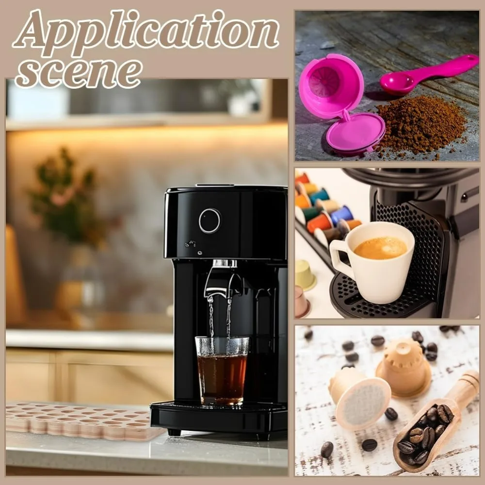 صينية تخزين كبسولة القهوة الخشبية تحمل 32 كبسولة 16.5 × 11.0 × 1.0 بوصة منظم تخزين كبسولة القهوة حامل للمطبخ المنزلي