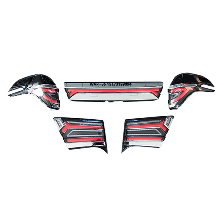 Professional Quality Red New 12v LED Tail Lights for Alphard 30/Vellfire 2015-2023 Models 100% Waterproof Tail Lamp