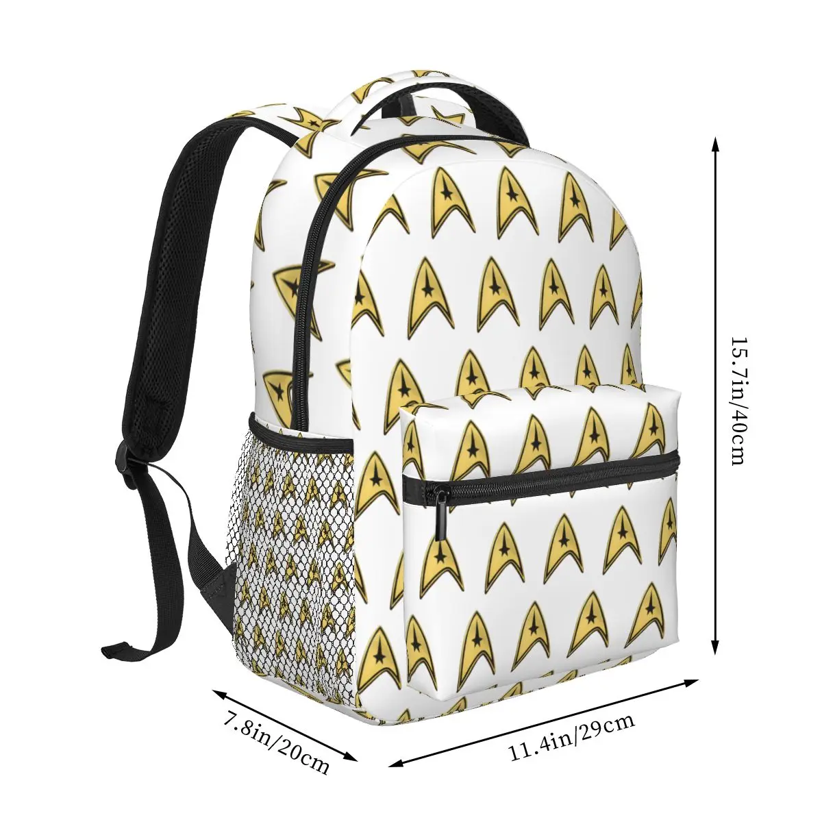 Star Treks Science Fiction TV Series Student Backpack Bag Hiking Travel Daypack for Boys Girls Fashion Bookbag Shoulder Bags