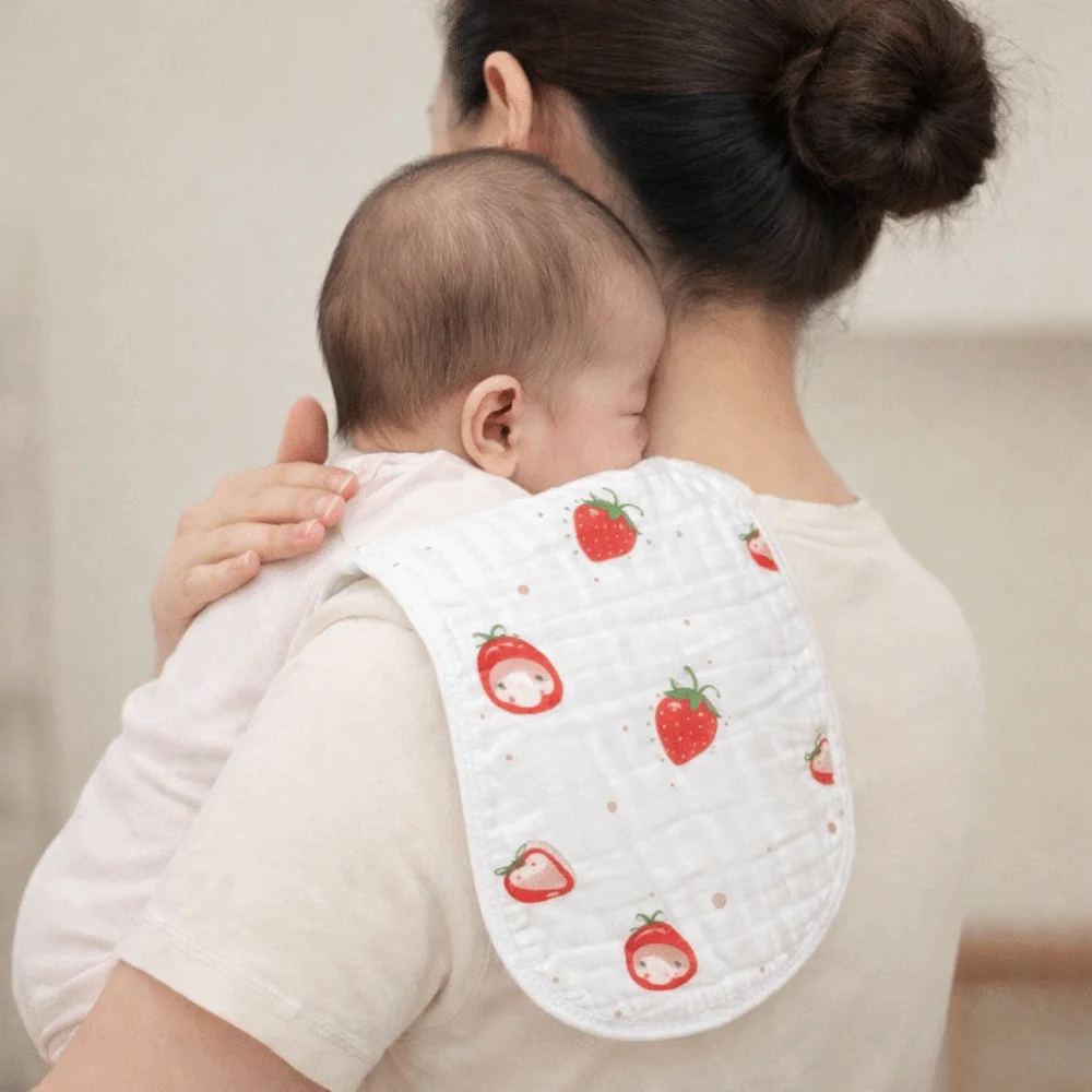 

Gauze-Cotton Baby Drooling Bib Soft Material Skin Friendly Toddlers Teething Towel Sweat Absorb High Absorbent Baby Nursling Bib