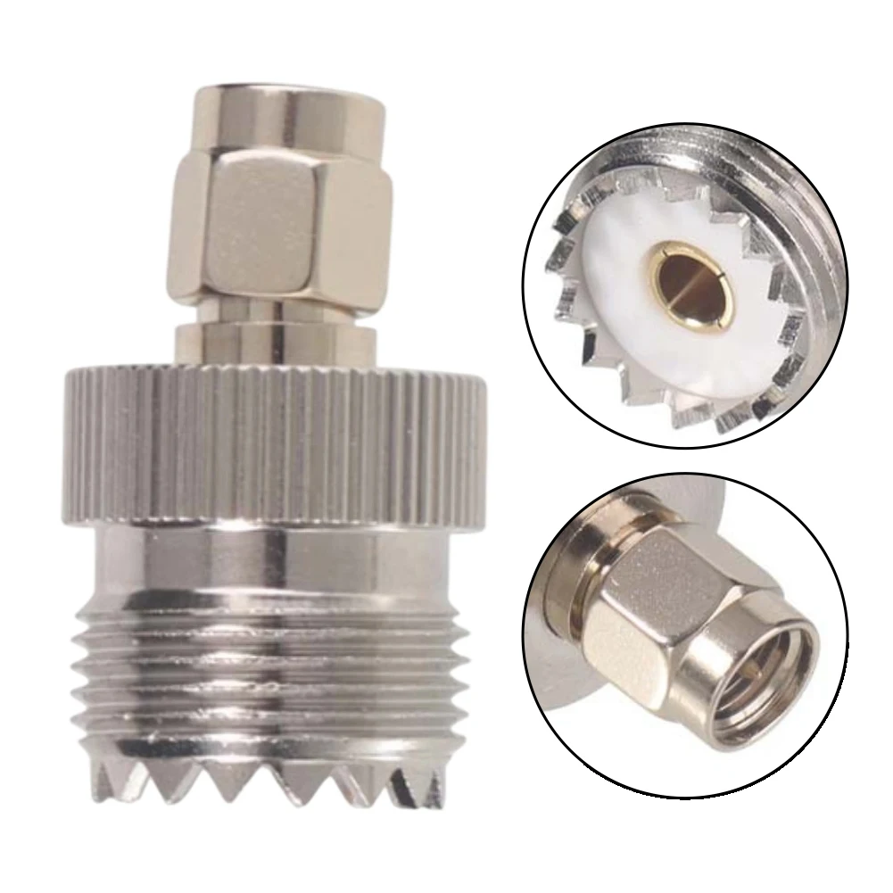 RF For Coaxial Adapter UHF-K Female to SMA-J Female for LoRa Antenna Integration in Telecom Radio and Broadcast Setups