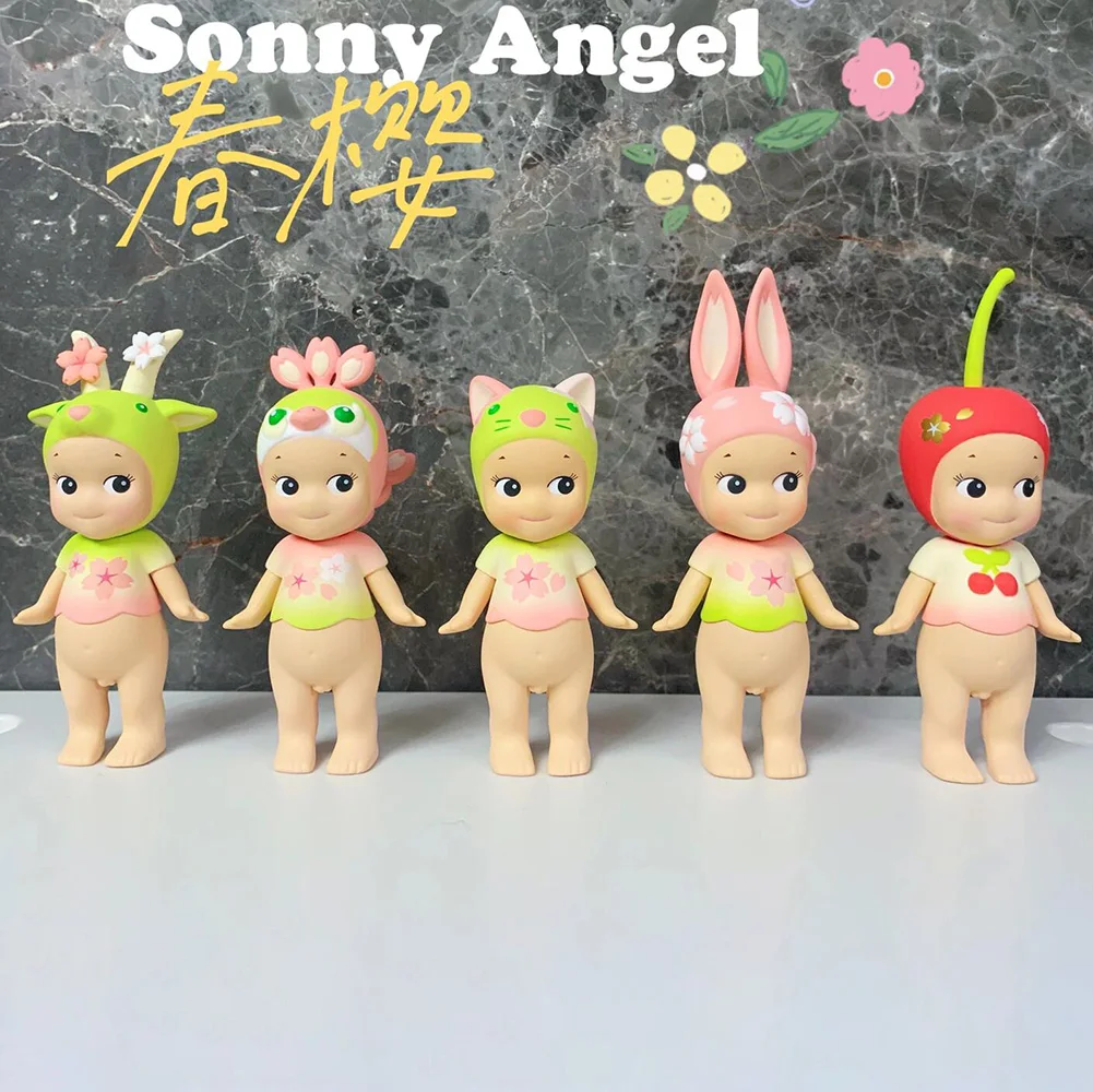 سوني أنجل شخصية صغيرة أزهار الكرز سلسلة صندوق أعمى لعب أنيمي دمية سطح المكتب زخرفة جمع هدايا عيد الميلاد عيد الميلاد #6