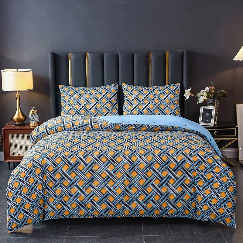 

Luxury Bedding Set Simple Pattern Duvet Cover Pillowcases For Home Housse De Couette 220x240