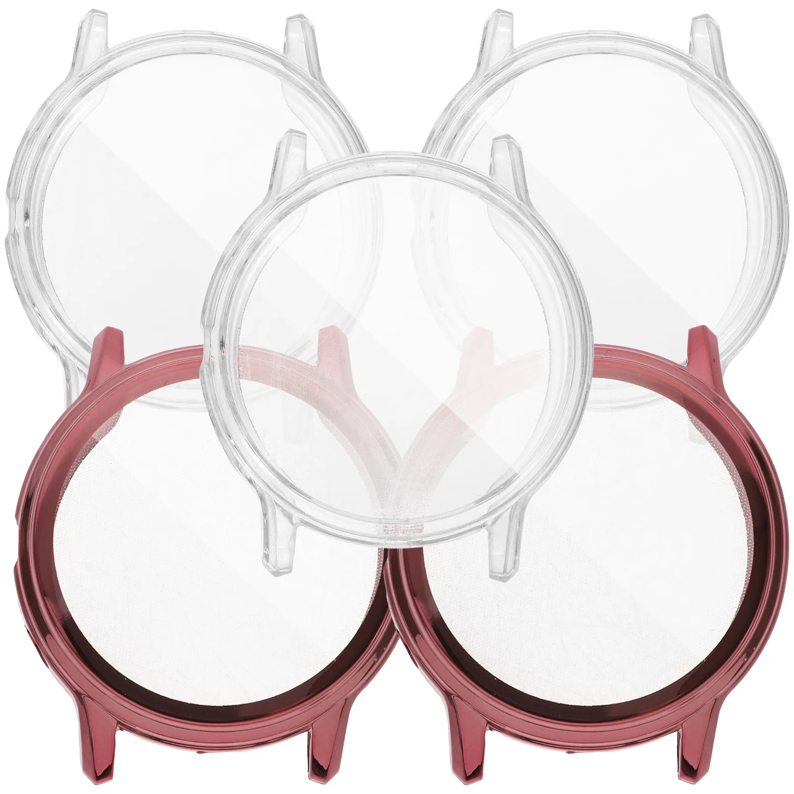 

5Pcs Electroplated Watch Protective Frame Flexible Tpu Cover Full Protection Screen Protector Case for Gen 5