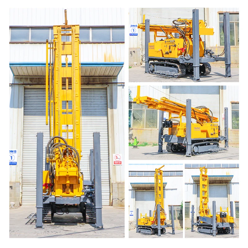 200m 300m 400m Air Compressor Mining Drilling Machine Rotary Hydraulic Water Well Drilling Rig