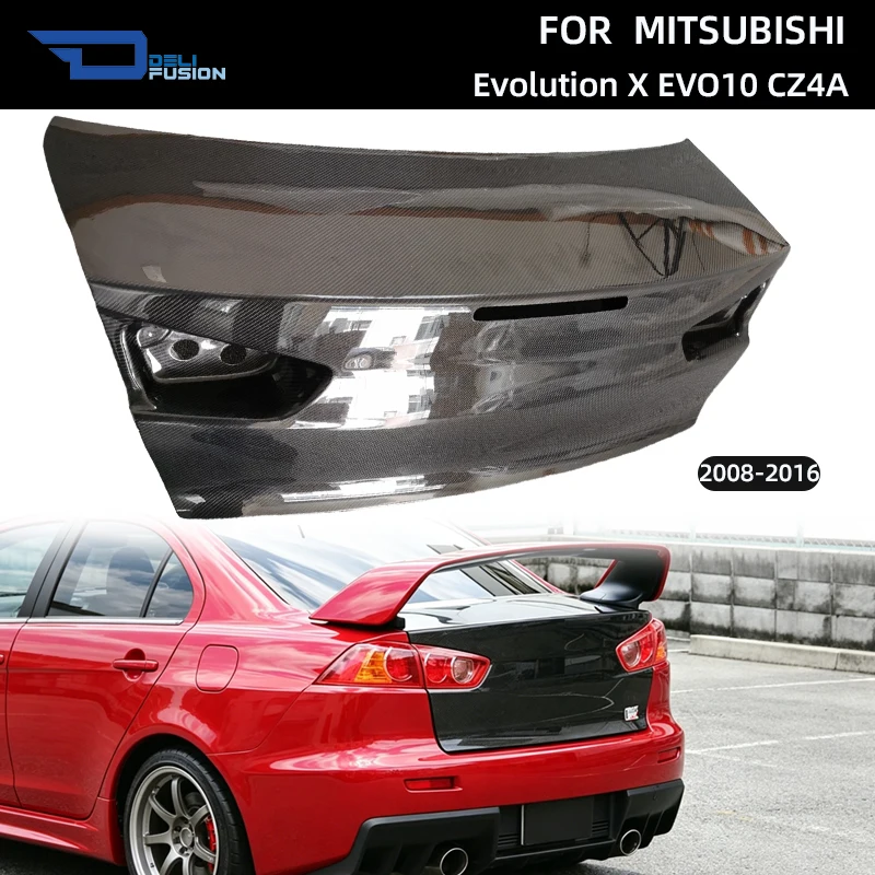 

Carbon Fiber 01-OET Style Trunk Lid For 2008-2016 Mitsubishi Evolution X EVO10 CZ4A Car Body Kits Accessories