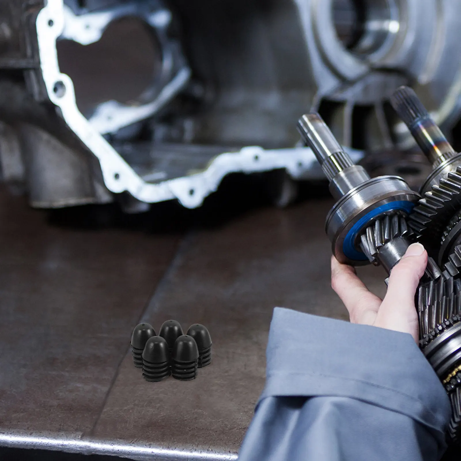 

5Pcs Engine Hood Rubber Bumper Stoppers Car Bonnet Cushion Easy Installation Vibration Noise Reduction Buffer Pads