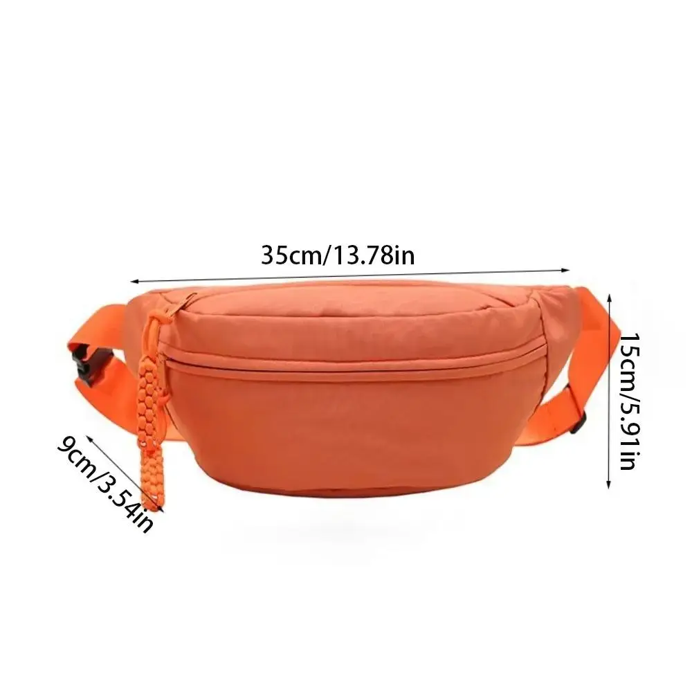 Half Moon Waist Bags Waterproof Oxford Cloth Running Belt Bags Large Capacity New Fashion Women\'s Chest Bag Crossbody Bag