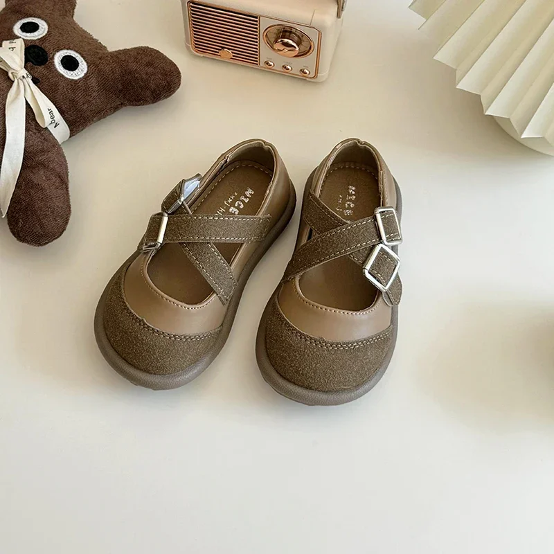 

Baby Girls Casual Shoes Retro Style Children Princess Shoes Spring Autumn Kids Non-slip Soft Sole Lightweight Infant Shoes