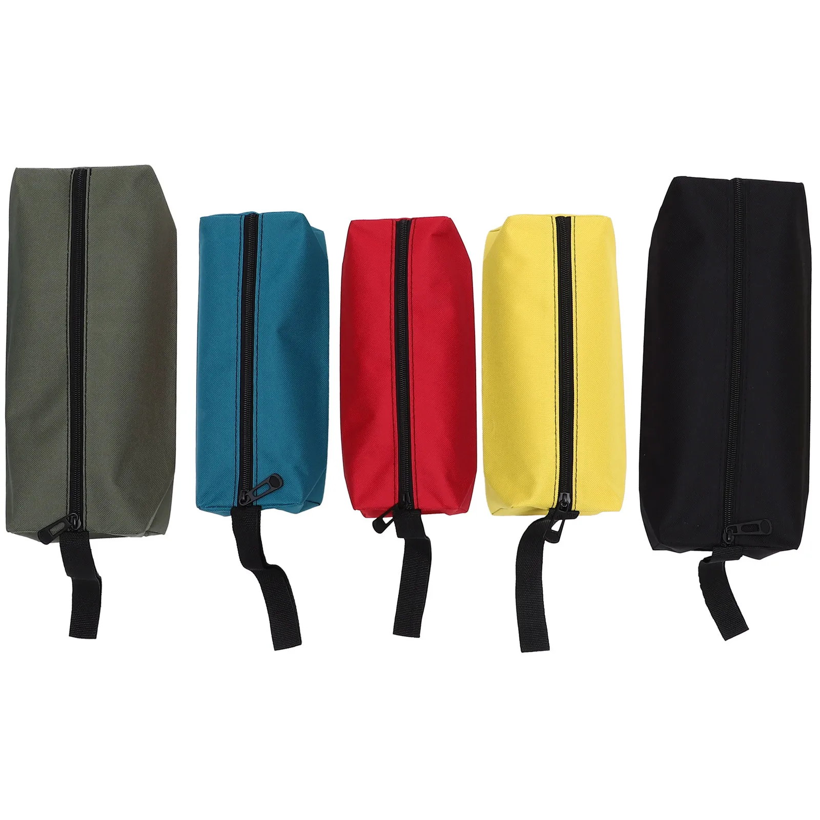 5 قطع من حقيبة الأدوات المقاومة للماء، منظم قماش أكسفورد، أكياس بسحاب للحرف اليدوية، حقيبة أدوات صغيرة شديدة التحمل